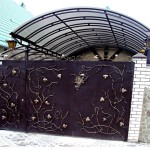 wrought-iron gates