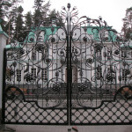 wrought-iron gates